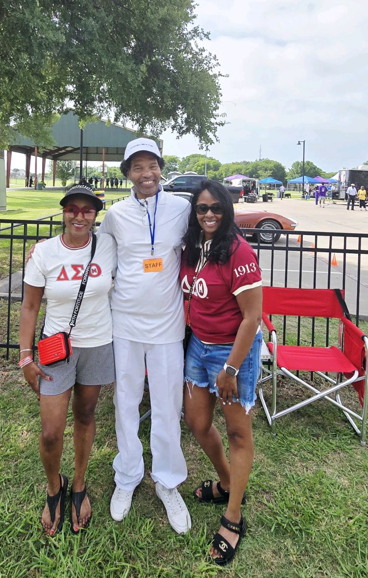Chapter leadership participating in the Juneteenth celebration