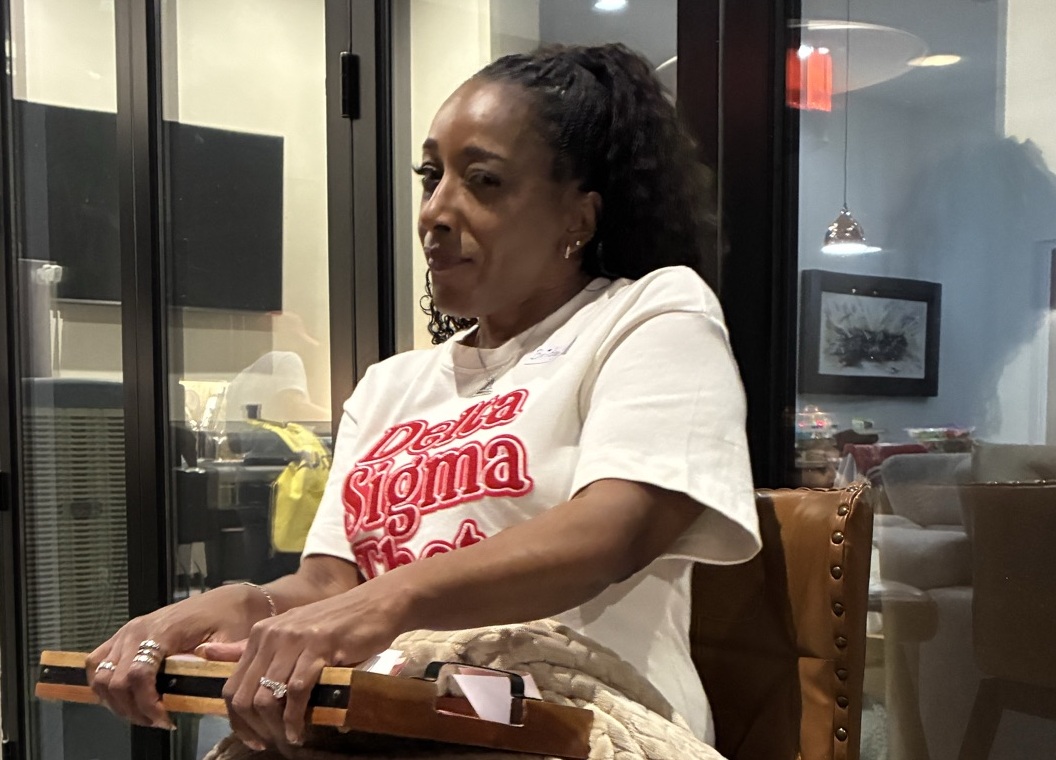 Soror Bridgett Walker at the charter member meetup