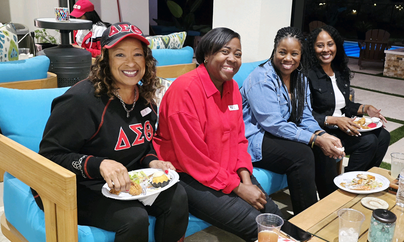Sorors Bailey, Singleton, Wilson, and Hampshire